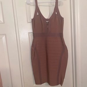 Mauve Bandage Midi Dress